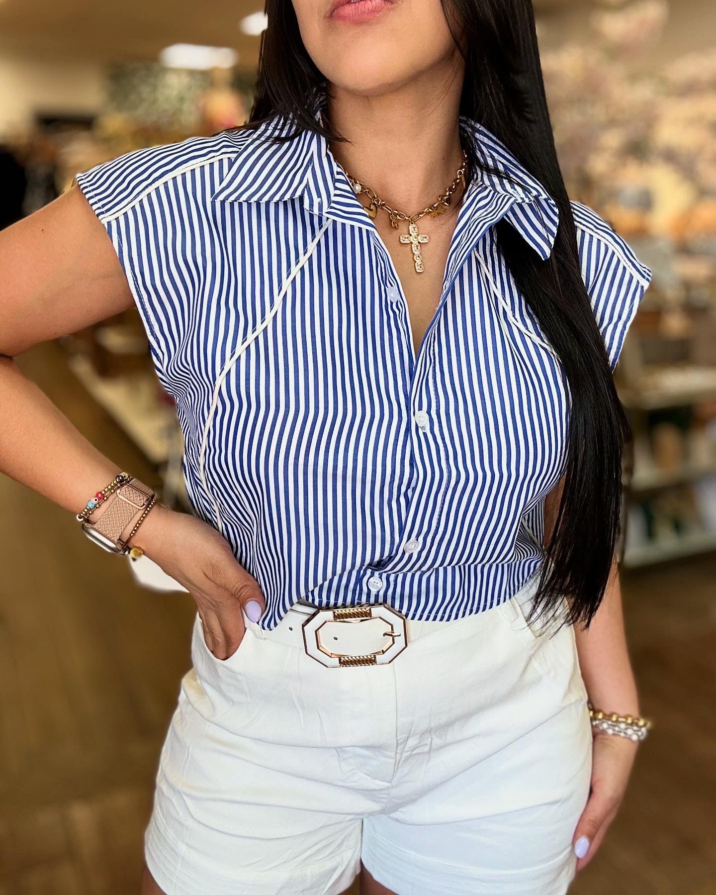 Navy Top