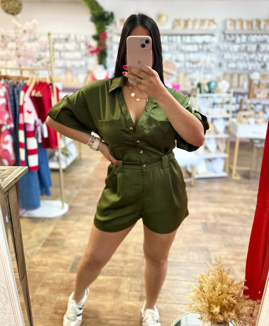 Olive Romper